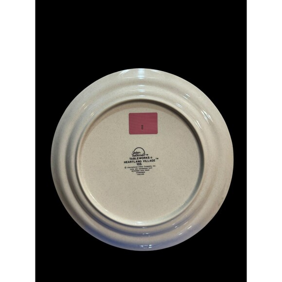 Vintage 1994 Heartland Village International China 11” Dinner Plate #105 - Picture 2 of 4